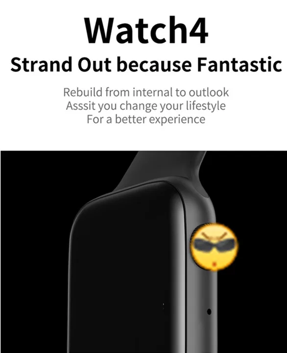 W34 Смарт часы 44 мм часы 4 сердечный ритм SmartWatch чехол для apple iPhone Android телефон IWO 5 6 Обновление не apple Watch PK P68 A1