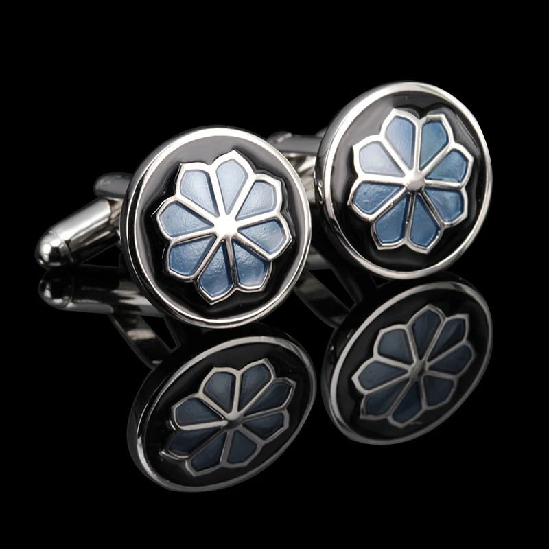 2 пары/партия мужские запонки с французским цветком|men cuff links|cuff linksenamel cufflink |