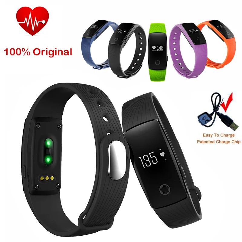 20 шт./лот Смарт Группы ID107 Сердечного ритма Спорт Браслет Bluetooth 4.0 Фитнес Трекер