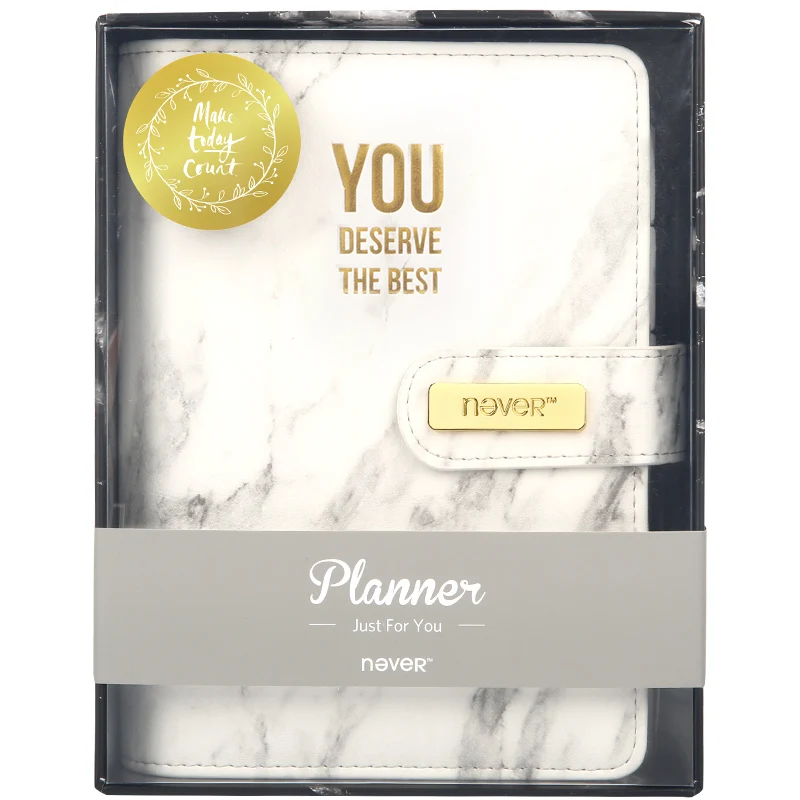 

Marble Book PU Notebook Plan Agenda School Supplies Diary Journal Travelers Notebook Planner A6