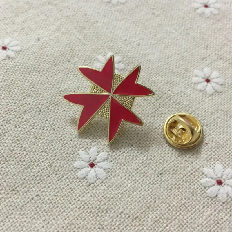Броши с красной эмалью на заказ 100 шт. | Дом и сад