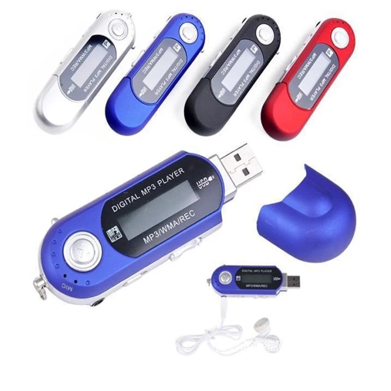 USB мини MP3 музыкальный плеер 2 0 Flash LCD экран Новый Спортивный FM Радио 8 ГБ с