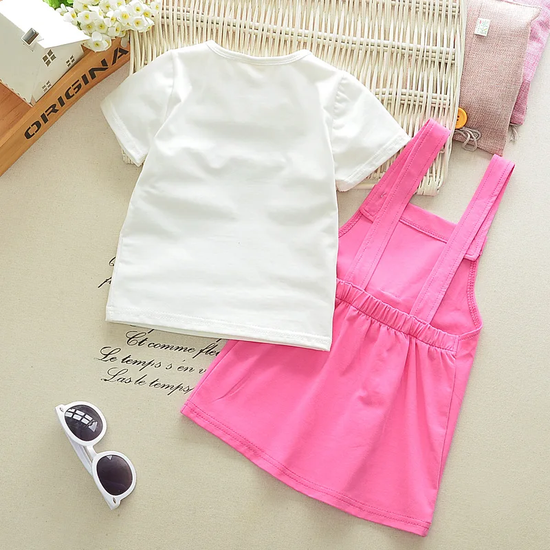 Комплекты одежды для маленьких девочек 2018 г. Новые комплекты малышей с милым