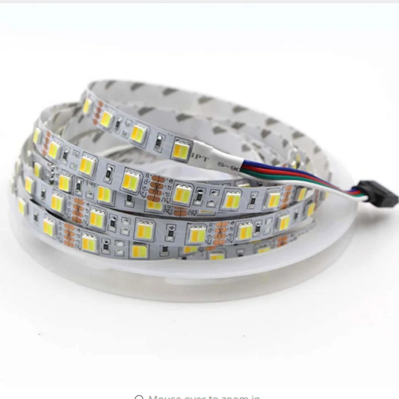 

5m LED Flexible Strip CW/WW Dual White Color Temperature Adjustable CCT 3528 2835 5050 3014 SMD 600 LED Diode Ribbon Tape Light