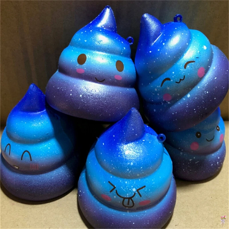 Jumbo мягкие игрушки для детей, медленно растущая антистрессовая игрушка, кот, гамбургер, фри, мягкая игрушка для снятия стресса, Забавная детская игрушка в подарок - Цвет: shit