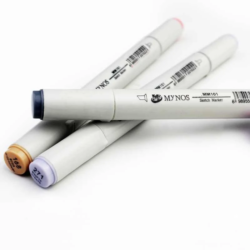 Myons 24 шт. Цвета Copic Маркеры Стандартные Краски Marker Раскраски Постоянный Цвет