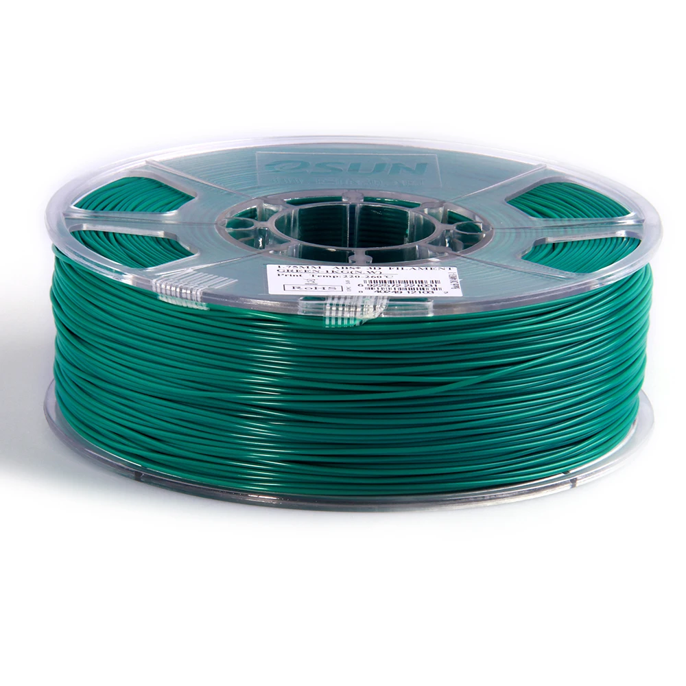 ESUN ABS+ 1,75 мм ABS 3d принтер нить 1 кг катушка 2.2lbs расходные материалы материал заправки 3d принтер материал нити