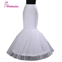 wholesale mermaid petticoat 1 hoop bone elastic wedding dress crinoline trumpet 2020 bridal petticoat cheap