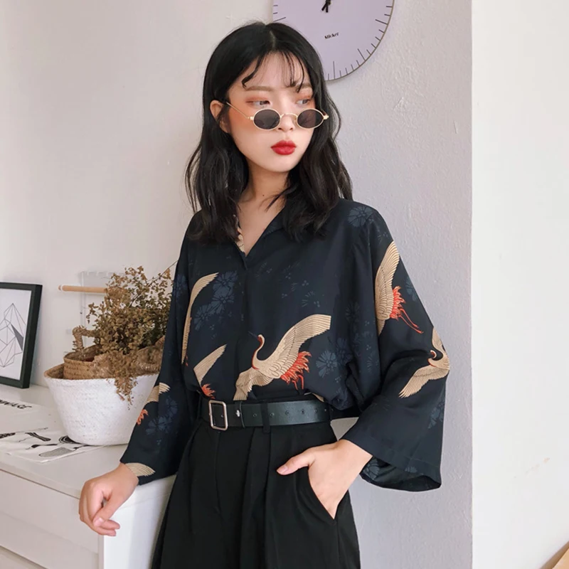 

Cheap wholesale 2018 new autumn winter Hot selling women's fashion casual ladies work Shirts G195