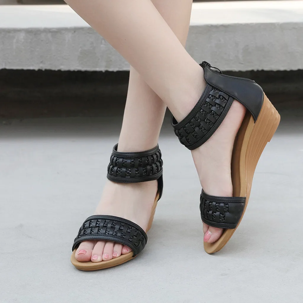 Женские римские сандалии SAGACE элегантные на танкетке в ретро стиле|Боссоножки и