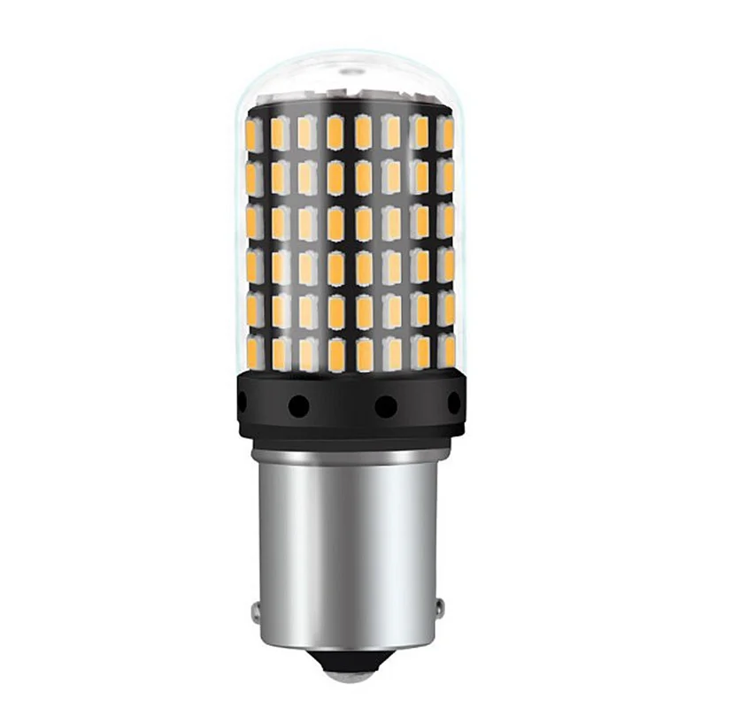 1 шт. T20 7440 W21W светодиодный лампы 3014 144smd светодиодный CanBus без ошибок 1156 BA15S P21W BAU15S PY21W светодиодный светильник для поворотов светильник при отсутствии флэш-памяти