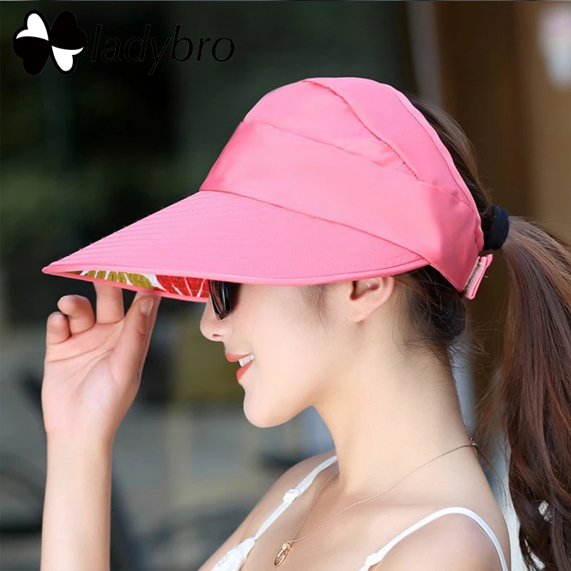 Женская Солнцезащитная шляпа Ladybro складная пляжная с широкими полями летняя