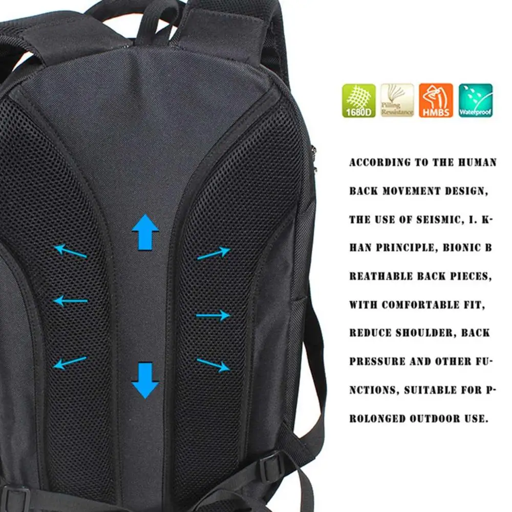 Outdoor travel backpack Handbag camera Bags Cover Digital DSLR Photo Video Bag laptop for canon/nikon Tables PC High capacity