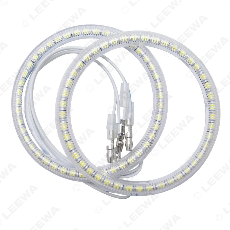 LEEWA 2x85 мм 2x115 SMD для Lada Kalina 1119 Автомобильные светодиодные кольца с ореолом