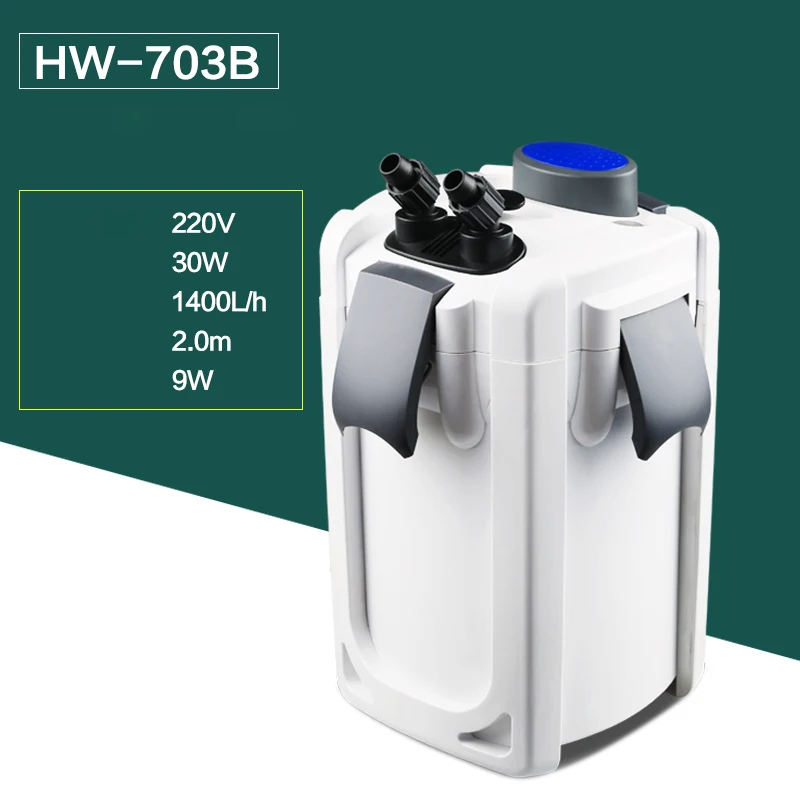 30W SUNSUN HW-703B 3-Stage External Canister Filter Fish Tank with 9W UV Sterilizer for Freshwater Saltwater Aquarium | Дом и сад