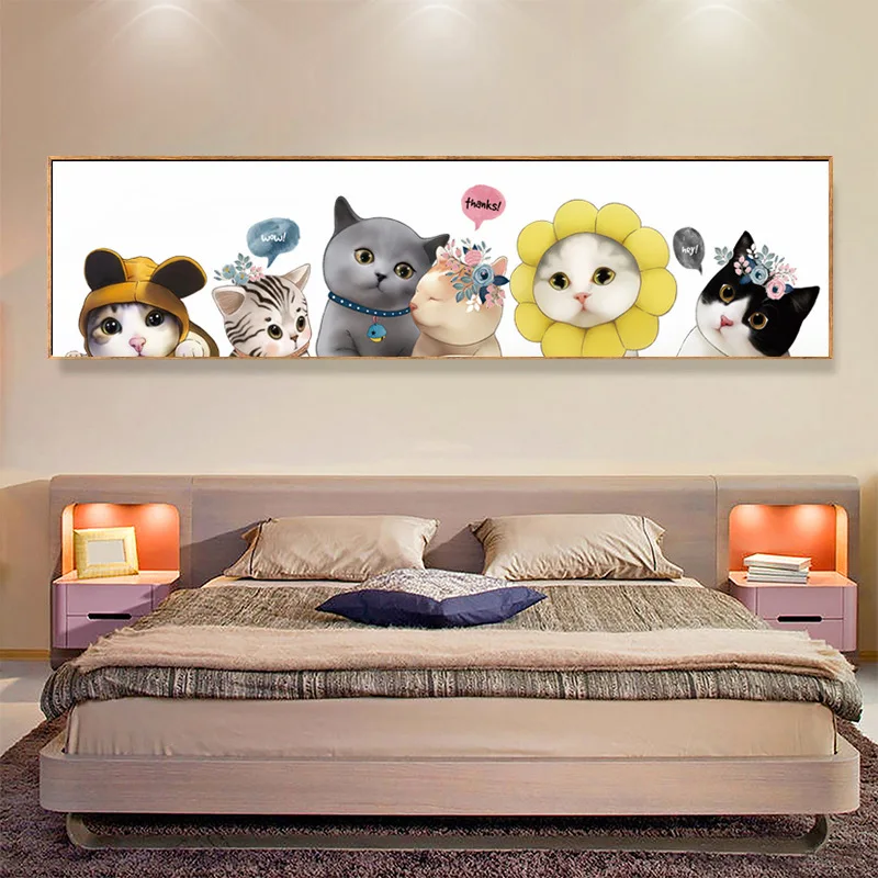 Full Diamond Painting Cute Pet Cartoon Animal 5D DIY Embroidery Kit Rhinestone Mosaic Cross Stitch Needlework Decor Home | Дом и сад