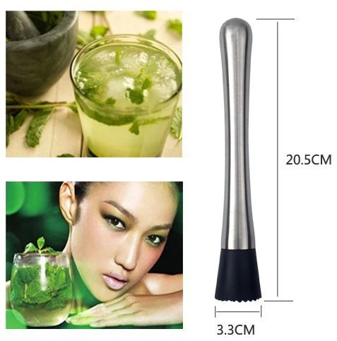 Andes шейкер для коктейлей из нержавеющей стали Mojito Muddler bar коллекция masher перемешивание Бар Инструмент для барменов коктейль бармен Бар Инструмент
