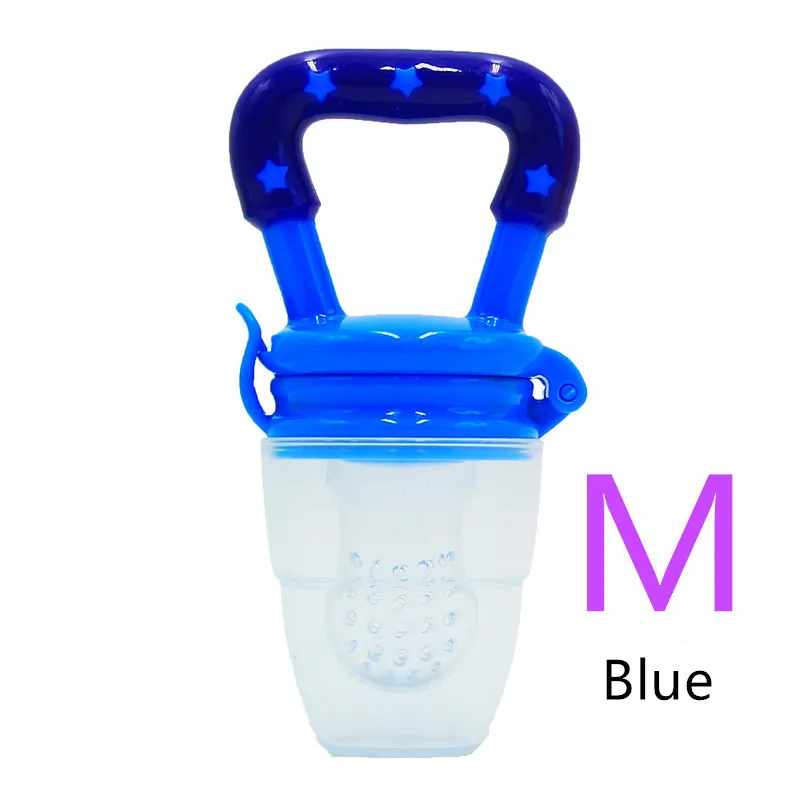 Blue M Уход за полостью рта 4-12 м 1 шт. детский грызунок для девочки Соска-фрукт еда Mordedor укус Силиконовые Прорезыватели безопасность Фидер укус еда соска Прорезыватель - Цвет: Blue M