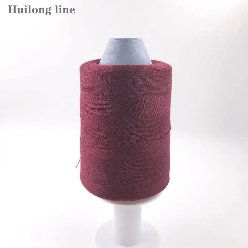 Wine red A08 20 S/3 Большая швейная нить 4500 ярдов полиэстер хлопок конфигурация швейная толстая нить цветная нить джинсовая нить - Цвет: Wine red A08