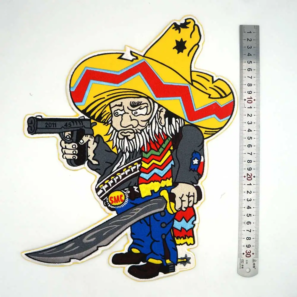 BANDIDOS TEXAS MC патч подложка вышитые Панк байкерские патчи Одежда Наклейки