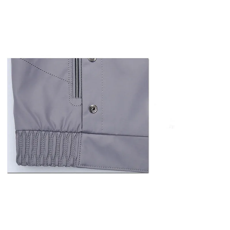 

2019 Spring and autumn new style jacket men stand collar slim outerwear plus size