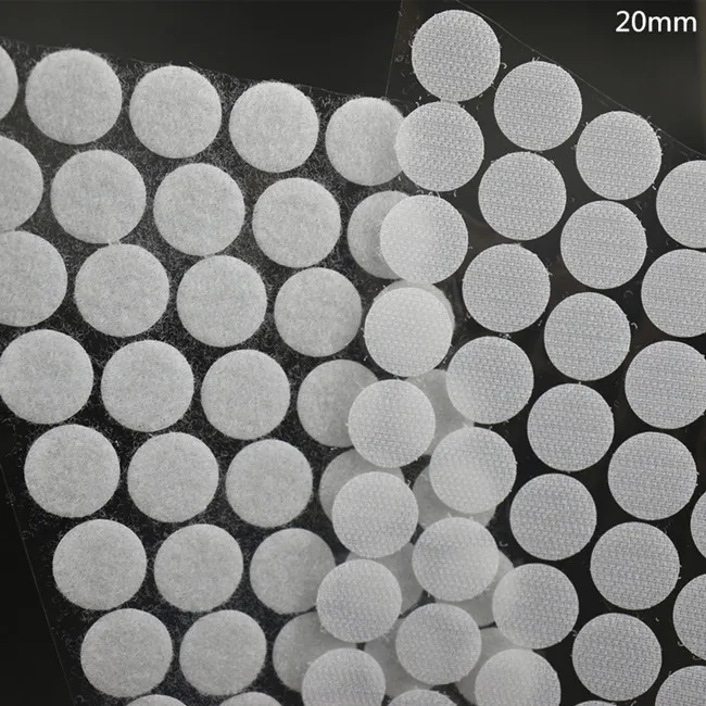 20mm 100 пар, белая и черная крепежная лента, нейлоновые Крючки из полиэстера, волшебные татуировки, клейкая лента, крепкая самоклеящаяся лента - Цвет: 20mm