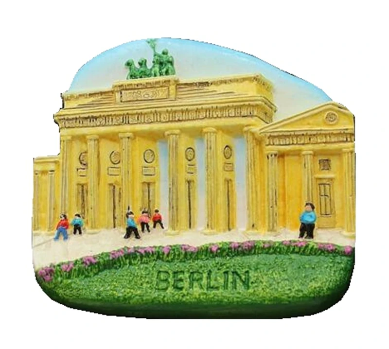 

Germany Berlin Brandenburg Gate Aromatherapy Hand-Painted 3D Fridge Magnets Travel Souvenirs Refrigerator Magnetic Stickers