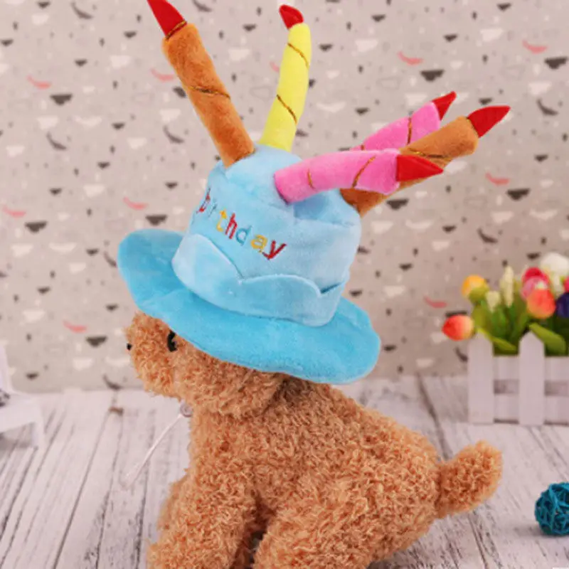 Новое креативное прибытие Собака Щенок день рождения шапка белый кашемир собаки