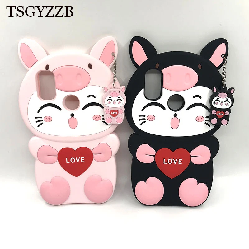 

Cute Couples Phone Case For Xiaomi Redmi 5Plus Note 5 7 Pro Y2 S2 Mi 6X Mi6x MiA2 A2 Case 3D Cartoon Cat Silicone Back Cover