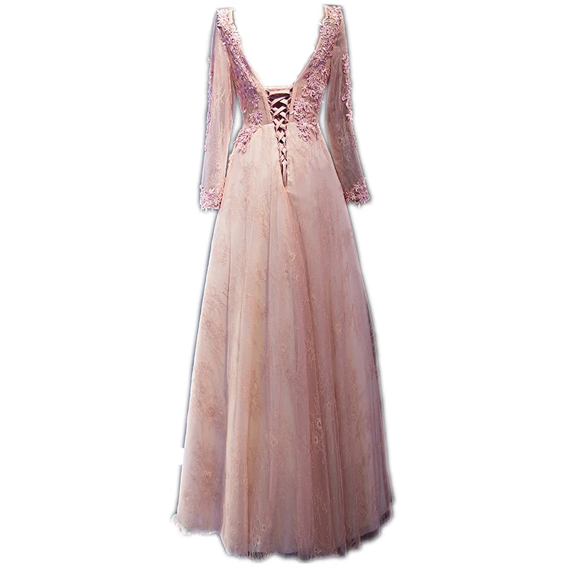 Благородное кружевное вечернее платье WEISS элегантное короткое 2021 с длинными