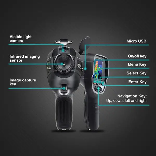 IR0018 портативная тепловая камера цифровая Тепловизионная инфракрасная