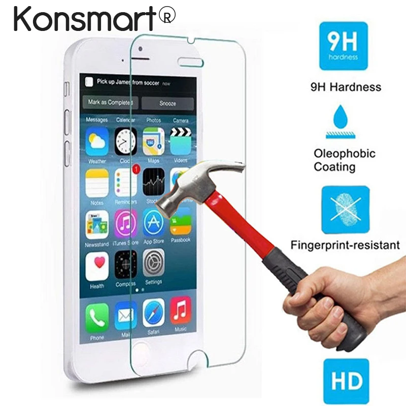 KONSMART закаленное стекло для iPhone 6S Премиум настоящая Защитная пленка экрана 6 Plus i6