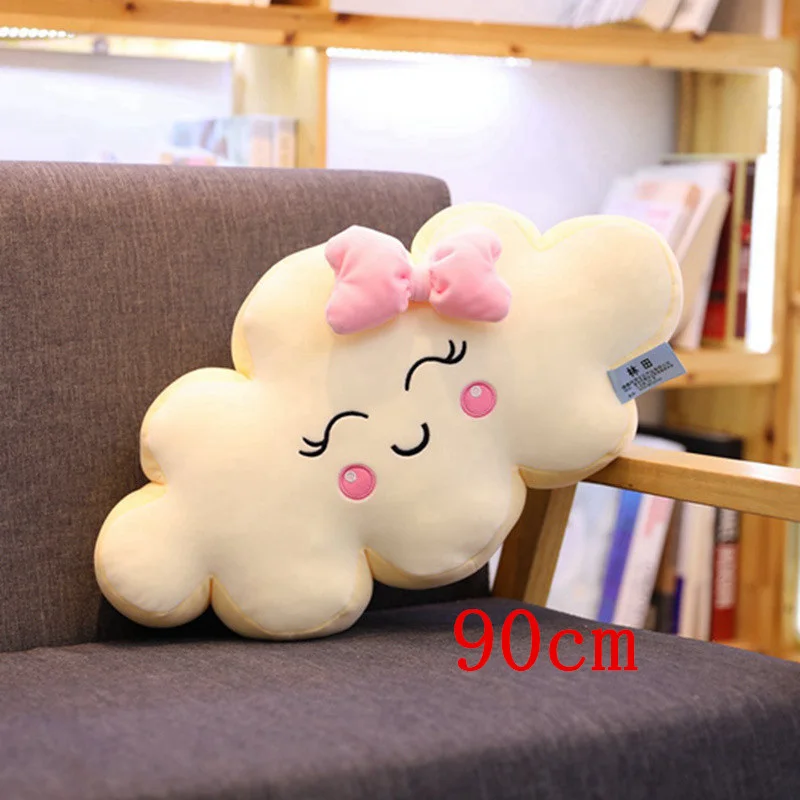 3 Мягкая плюшевая подушка с милой улыбкой и белым облаком, Kawaii Cloud, мягкие плюшевые игрушки для детей, детские подушки, подарок для девочек - Цвет: 3
