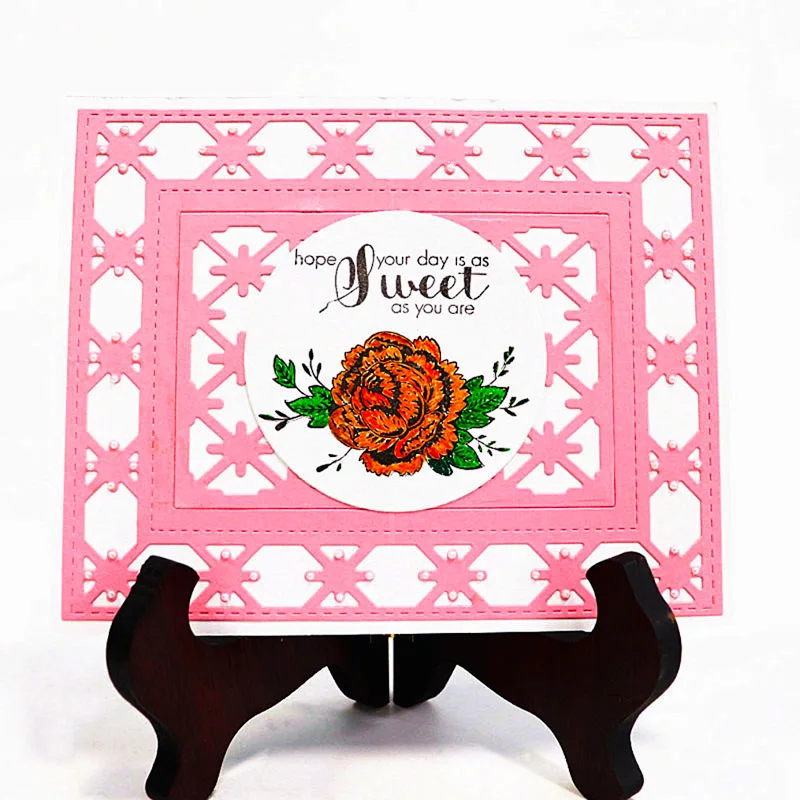 Набор цветных штампов и прозрачные штампы для резки металла резиновые рукоделия