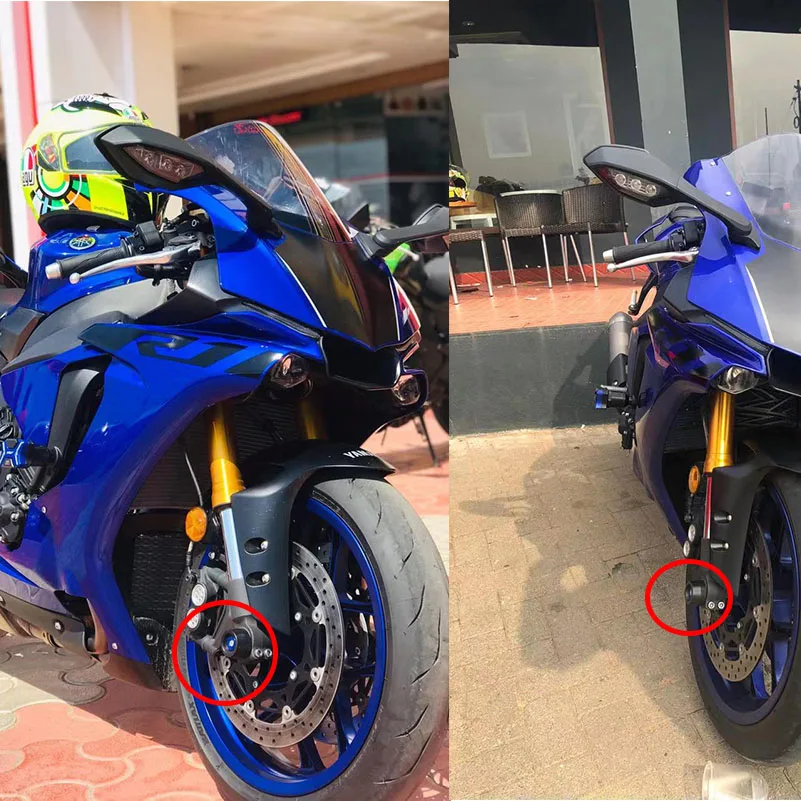 Слайдеры для Yamaha YZF R1 R1M защита колес передней и задней оси вилки 2009 2018