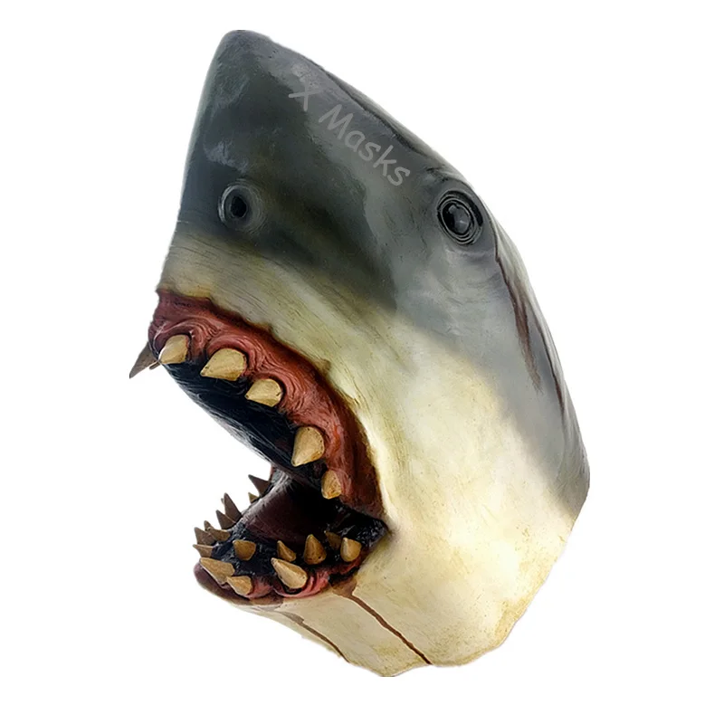 Маска Bapa Great White Shark Jaws латексная маска для Хэллоуина полные маски страшные