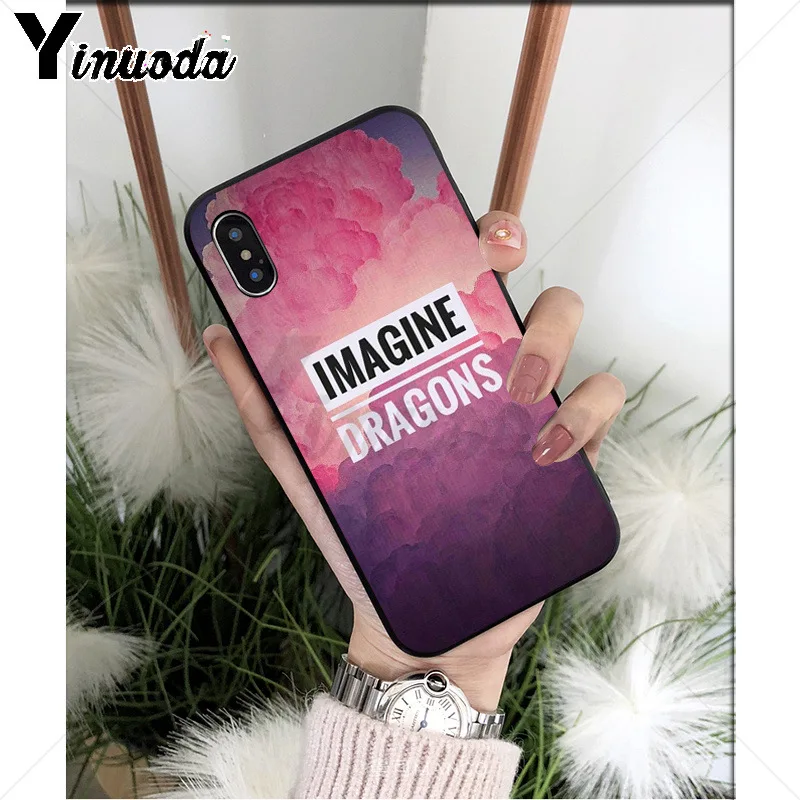 Yinuoda imagine Dragon TPU Мягкий силиконовый чехол для телефона, чехол для Apple iPhone 8 7 6 6S Plus X XS MAX 5 5S SE XR мобильных телефонов