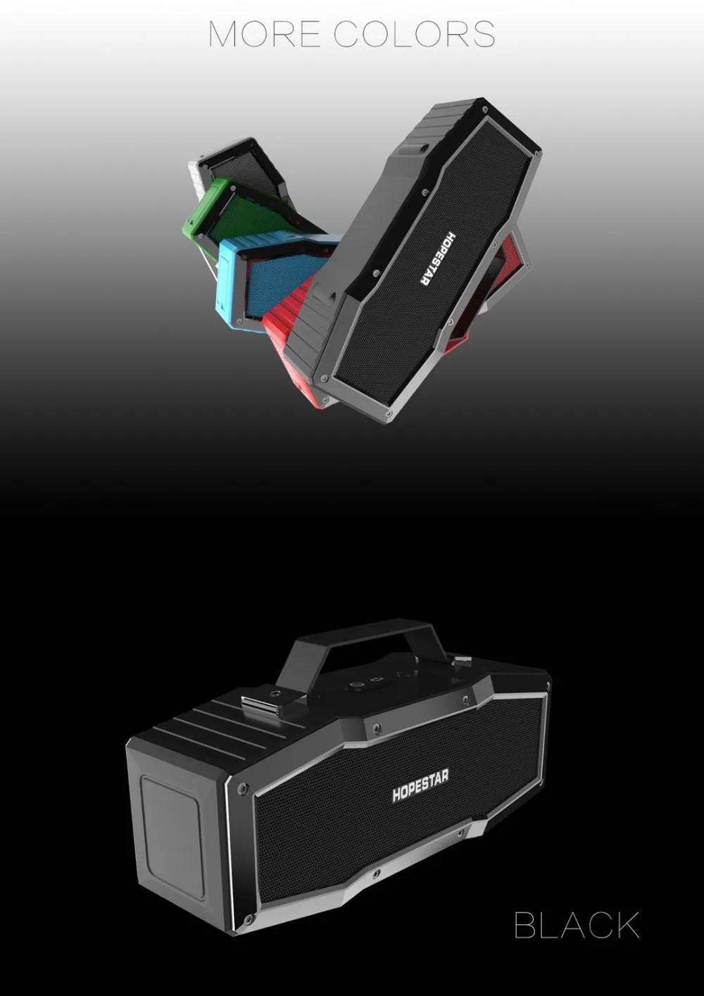 HOPESTAR A9 IPX6 Водонепроницаемый Bluetooth динамик открытый портативный беспроводной громкий динамик звуковая система 3D стерео музыка объемный