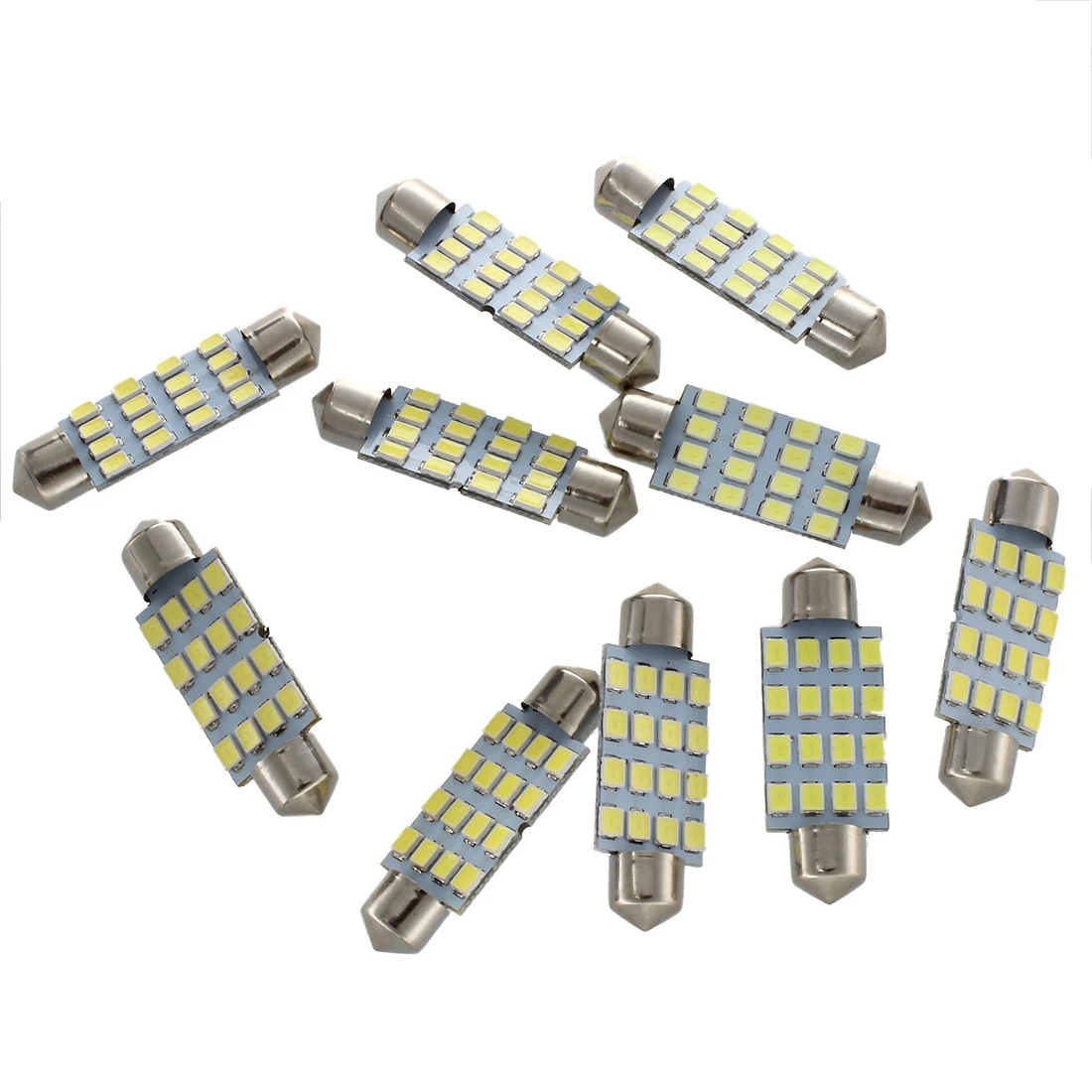 10x42 мм 16 LED интерьер автомобиля Белый SMD 3528 Купол свет лампы 211-2 578 212-2 | Лампы и