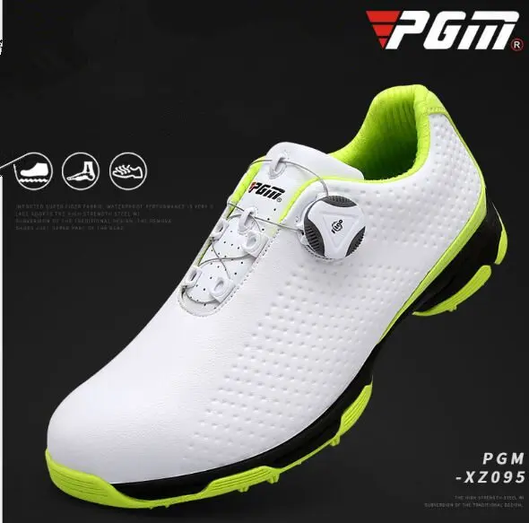 Мужские Нескользящие кроссовки для гольфа водонепроницаемые дышащие тренировок