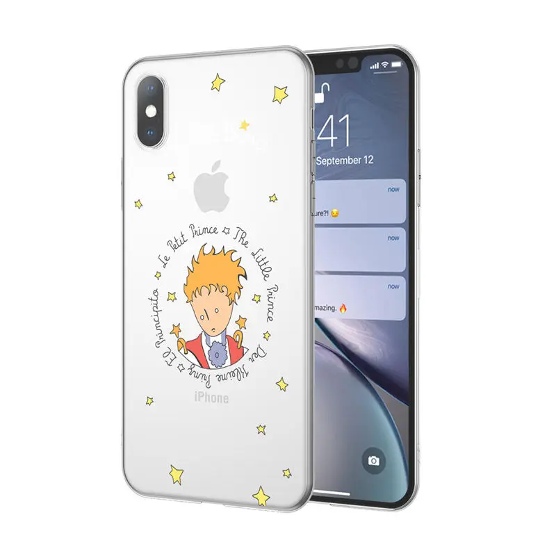 6759 Ottwn чехол для телефона для iPhone 11 Pro XS Max X XR 7 8 6 6s Plus 5 5S SE Прозрачный Маленький принц задняя крышка розы цветы Мягкий ТПУ чехол - Цвет: 6759