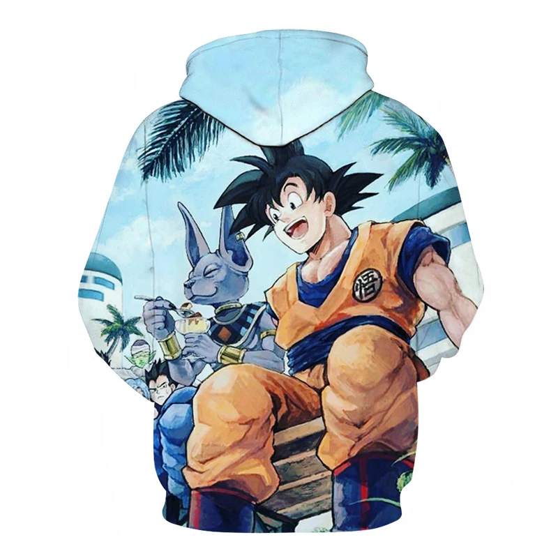 Худи Dragon Ball для мужчин и женщин 3D Толстовка Dragon Ball толстовка с Гоку аниме модные повседневные спортивные костюмы толстовка с капюшоном для мальчиков пуловер