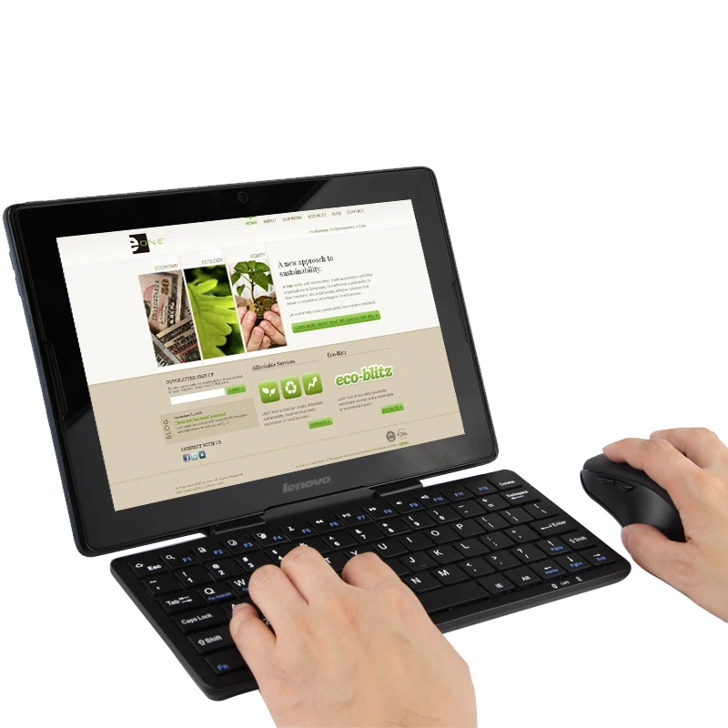Беспроводная Bluetooth клавиатура и мышь MAORONG TRADING для ASUS Z370CG / ZenPad 3S 10 черная