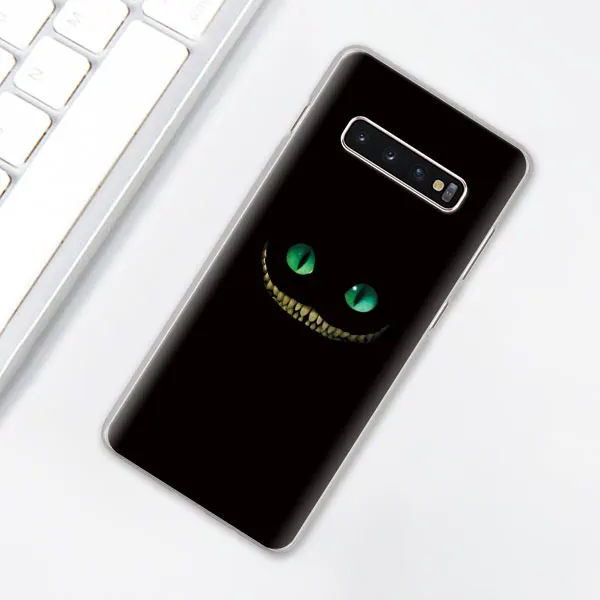 003 Алиса в стране чудес чеширские кошки Чехол для телефона для samsung Galaxy S10e S10 Plus S7 S8 S9 Plus Note 8 9 10 Plus M30 жесткий чехол - Цвет: 003