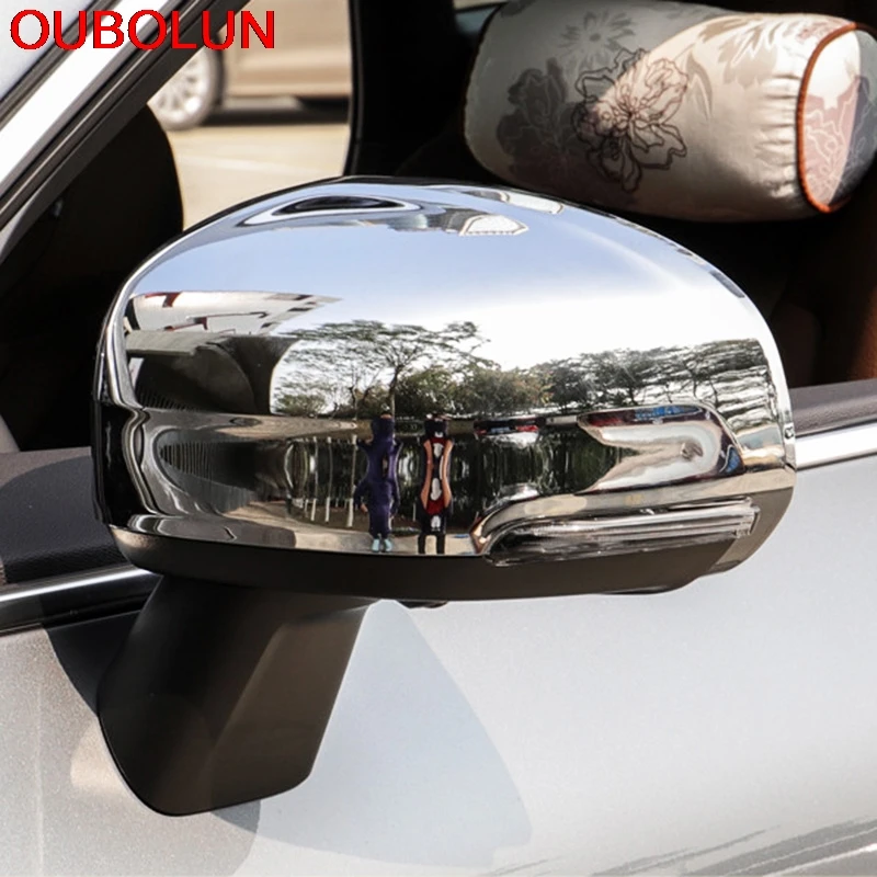 OUBOLUN ABS хромированная крышка для бокового зеркала заднего вида автомобиля