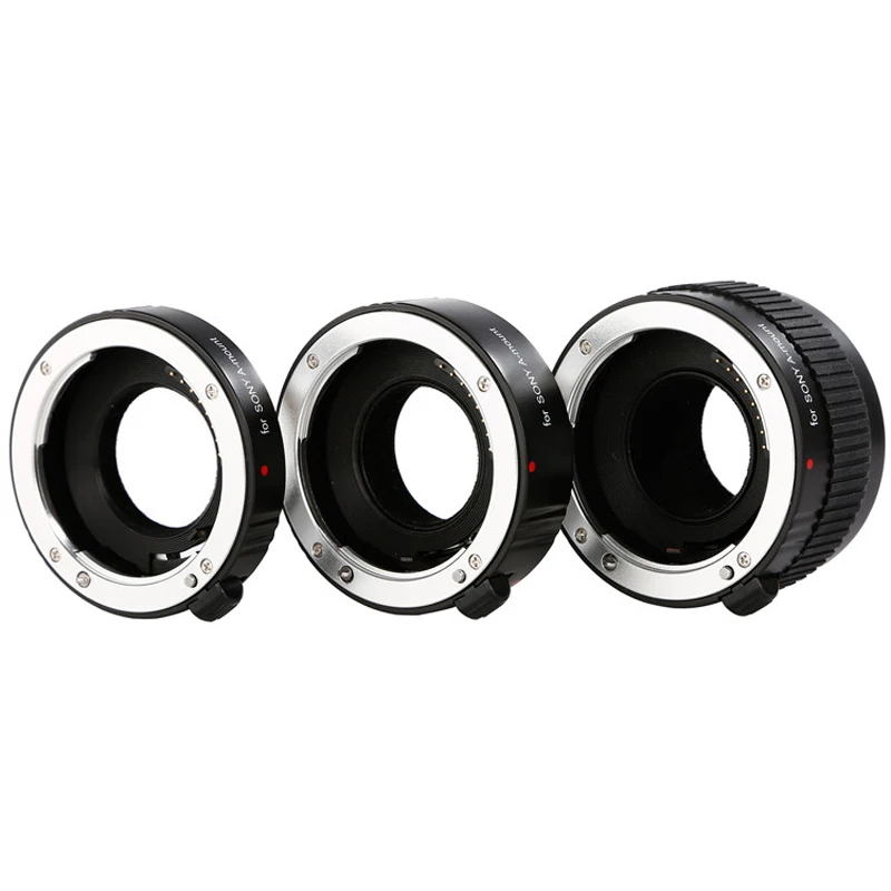Набор металлических удлинительных трубок Kooka KK-S68A ttl AF с автофокусом для sony A-Mount объектив камеры Макросъемка крупным планом 12 мм 20 мм 36 мм
