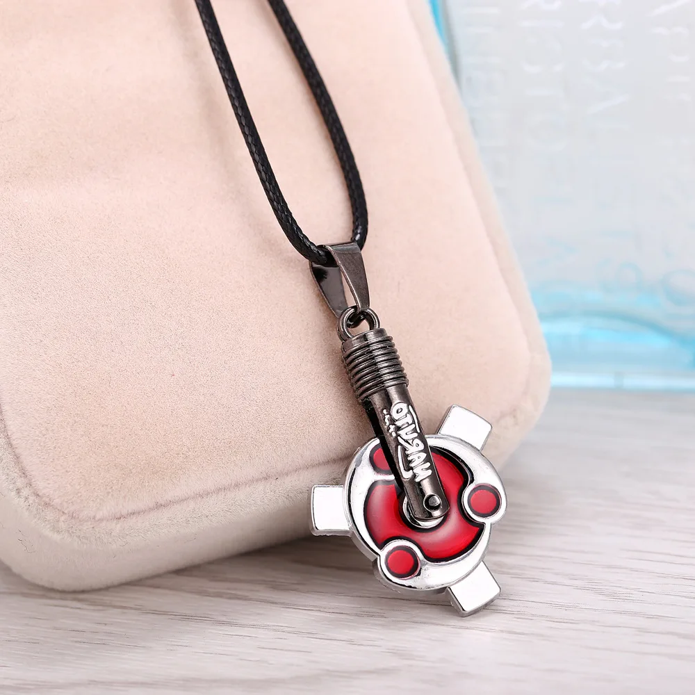 ZIDOM hot anime Naruto UchihaMadara Mangikiu Shalingan fashionable pendant necklace intricate For souvenir gifts | Украшения и