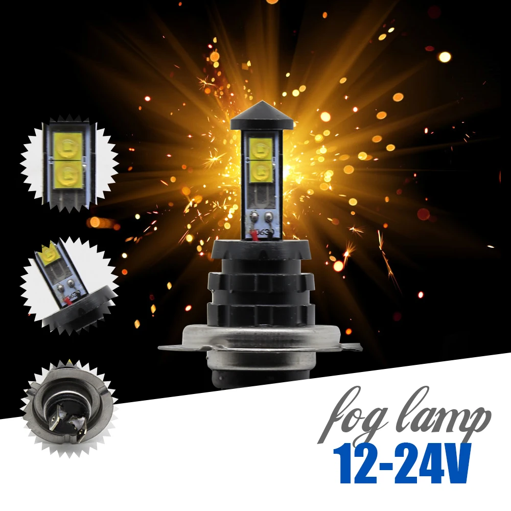 EURS 1 шт. H7 светодиодный h4 Автомобильные фары 3535 4smd 20 Вт Автомобильная Противо
