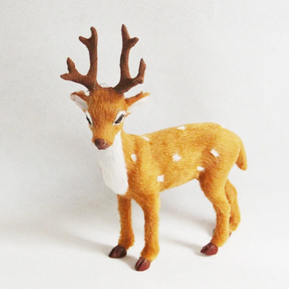 

ZILIN Free Shipping Highly Vivi Simulated Deer , Lovely Mini Deer Model , Ideal as Home Decor or Christmas Decoration 18*9*20 cm