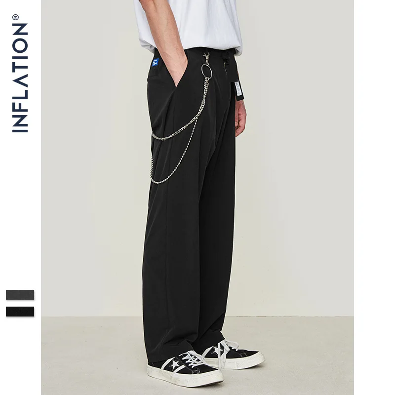 2019 весна лето новый бренд Молодежные длинные штаны Японский ретро простой